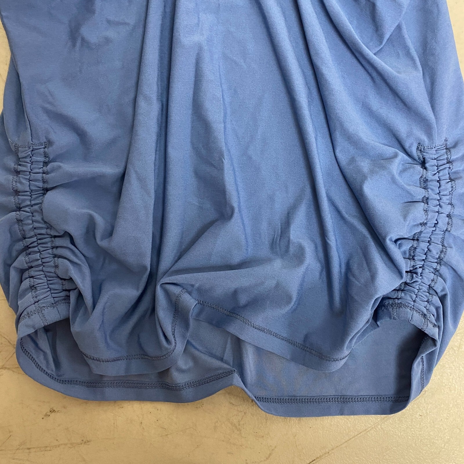 DSG Girls Performance Everyday Relaxed Fit Ruched Tank Basin Blue DAG13123 New