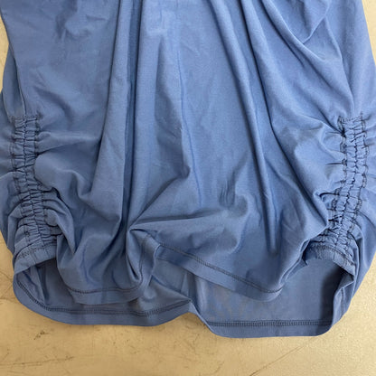 DSG Girls Performance Everyday Relaxed Fit Ruched Tank Basin Blue DAG13123 New