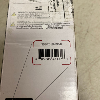 Delta SDBR018-MB-R 20” LATHAN Sliding Tub Or Shower Door Handles Black Set of 2