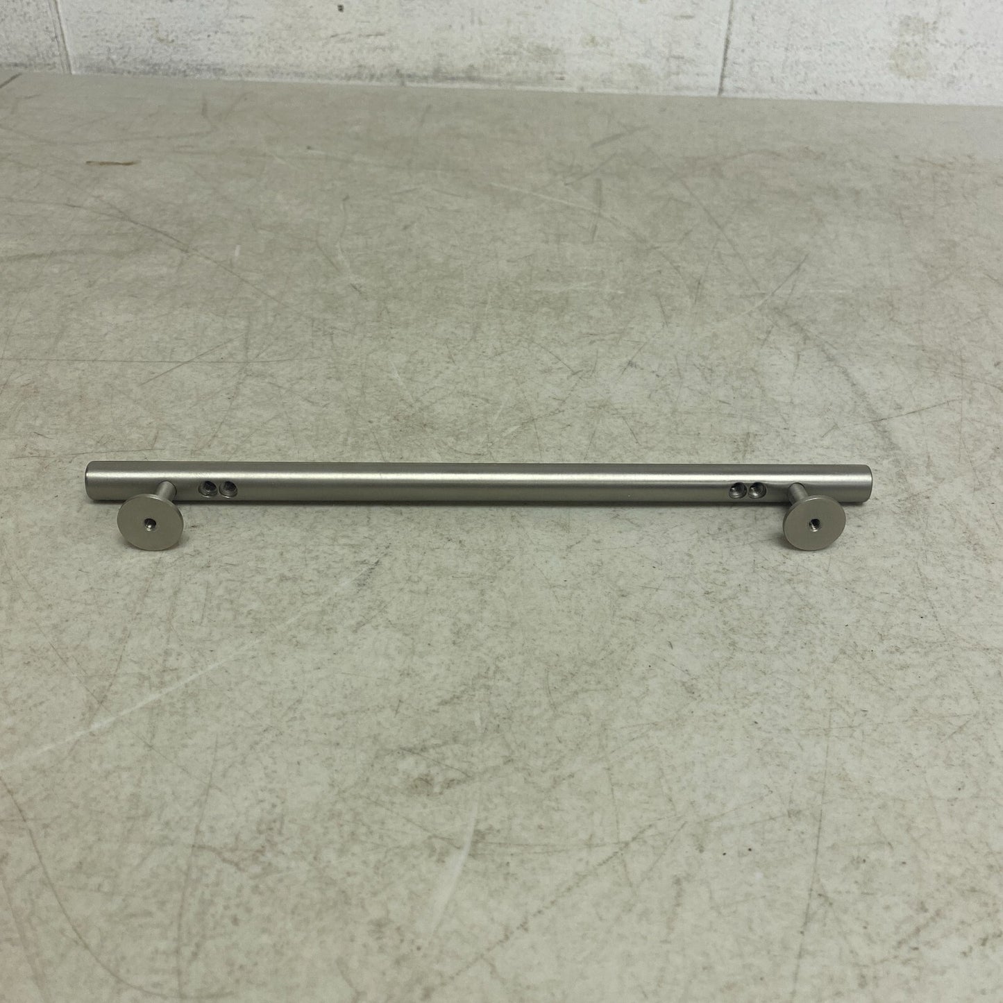 Signature Hardware 10'' Diehl Adjustable Round Brass Drawer Pull Brushed Nickel