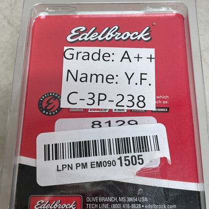 Edelbrock 8129 Polished Aluminum Inline Fuel Filter 3/8" Barb 40 Micron Element