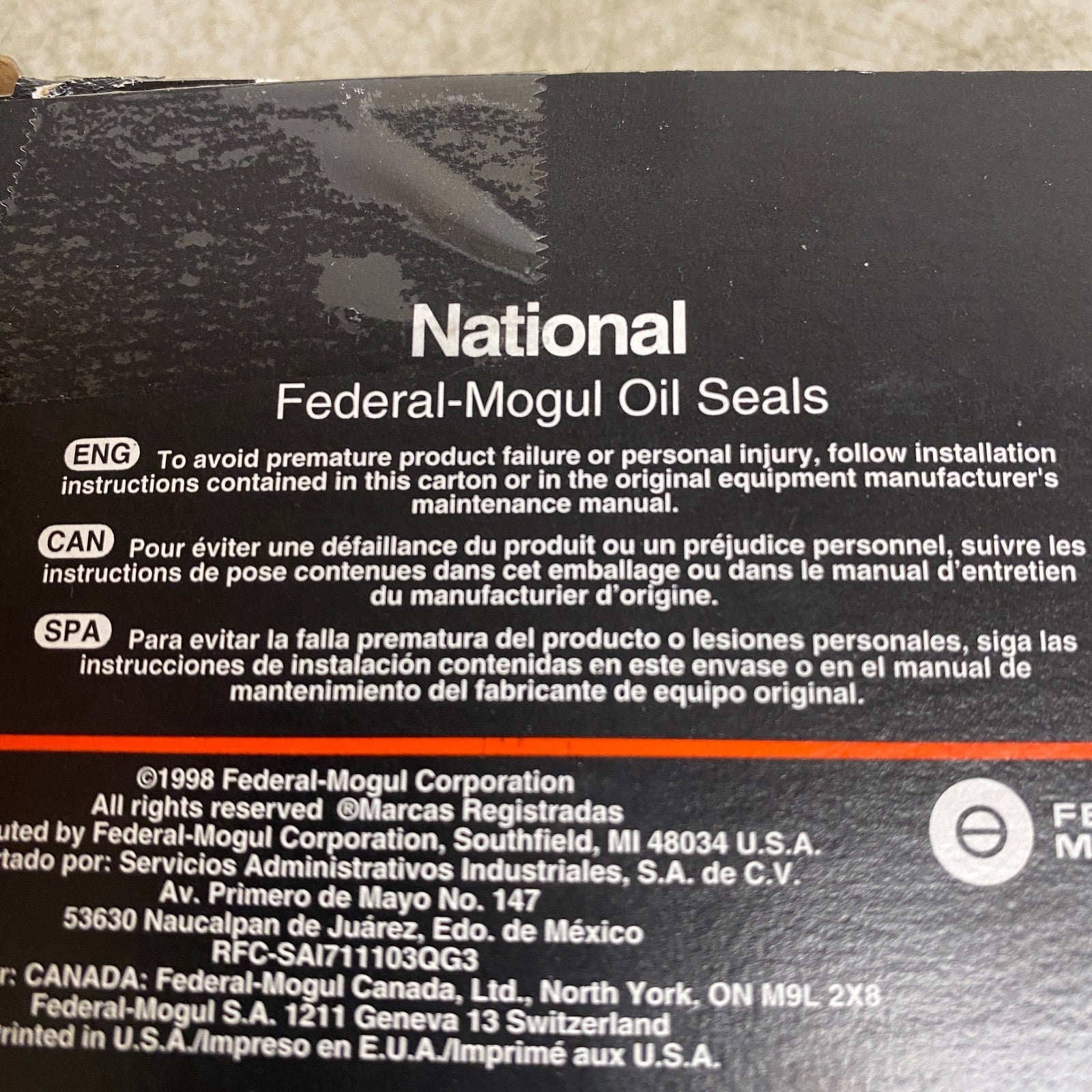 National 4250 Front Inner Wheel Seal for Ford F-150 F-250 Bronco Dodge Ram