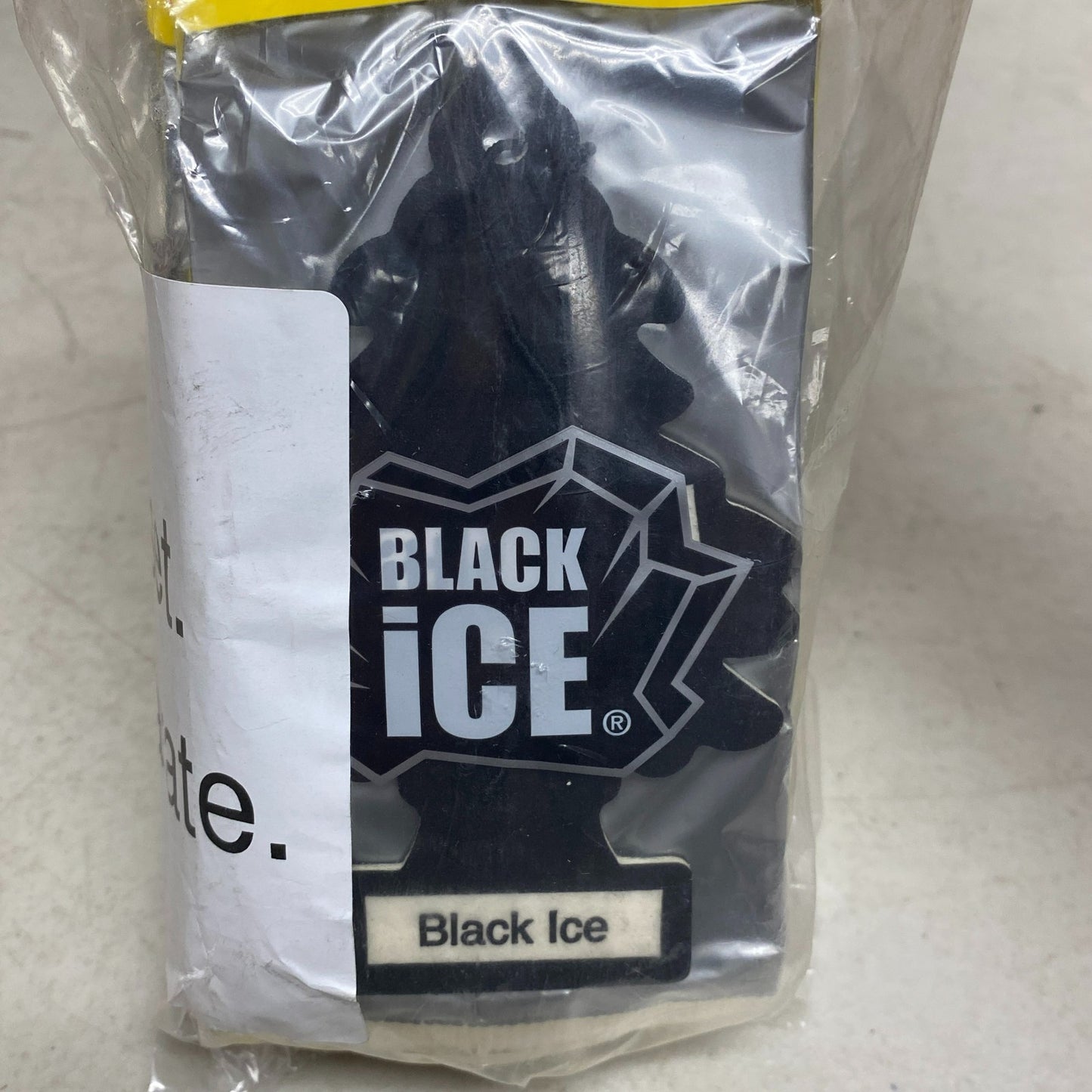 Little Trees Black Ice Hanging Car Air Freshener 6 Pack Set of 4 Long Lasting