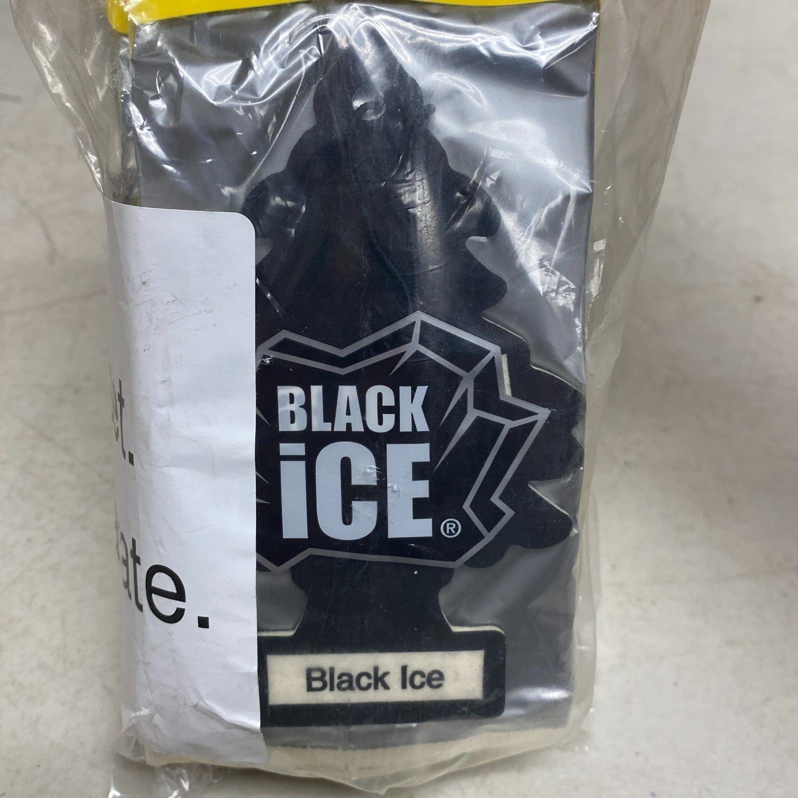 Little Trees Black Ice Hanging Car Air Freshener 6 Pack Set of 4 Long Lasting