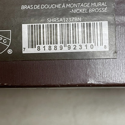 Signature Hardware 12" Wall-Mount Rainfall Shower Arm - Brushed Nickel