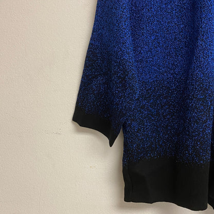 Alfred Dunner Women's 3/4 Sleeve Layered Look Cardigan Sweater Size PS Cobalt