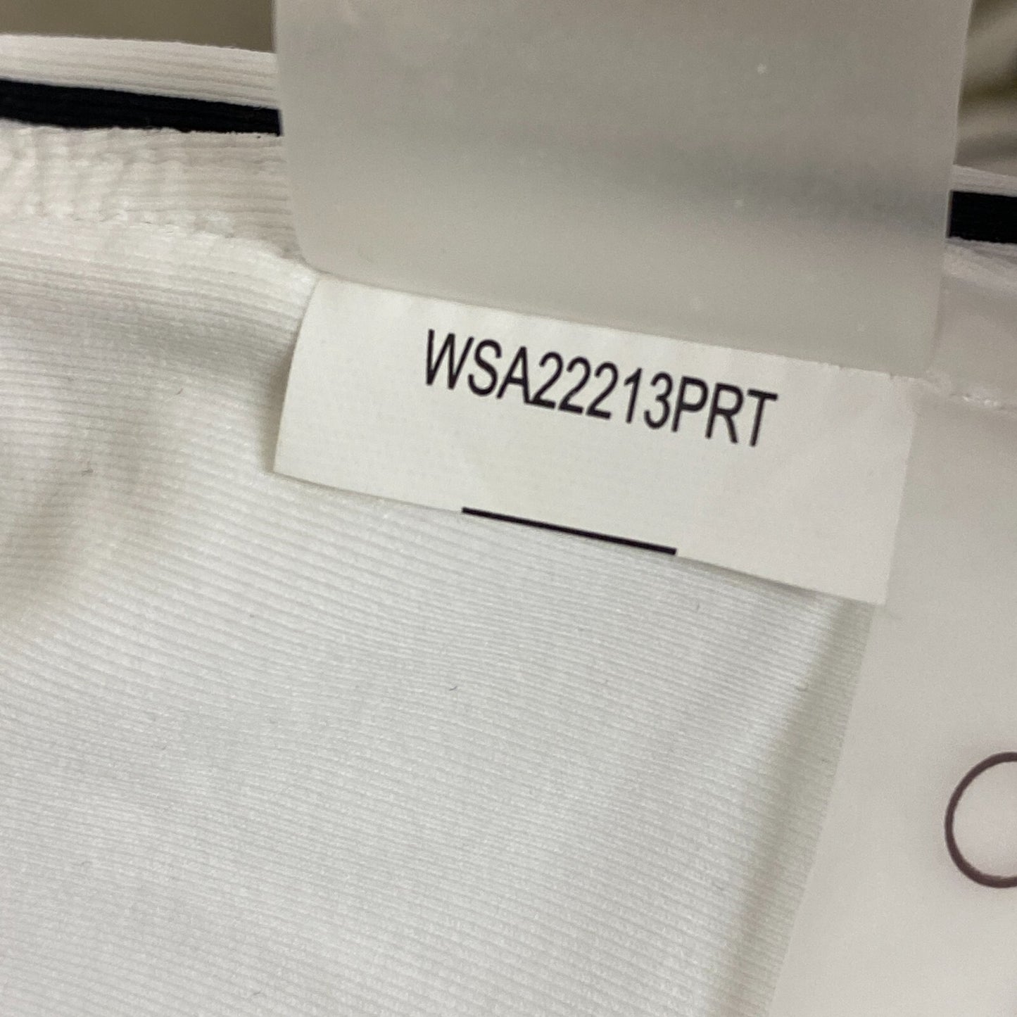 Calia Women's High Rise High Neck Power Sculpt Top Stripe White WSA22213PRT New!