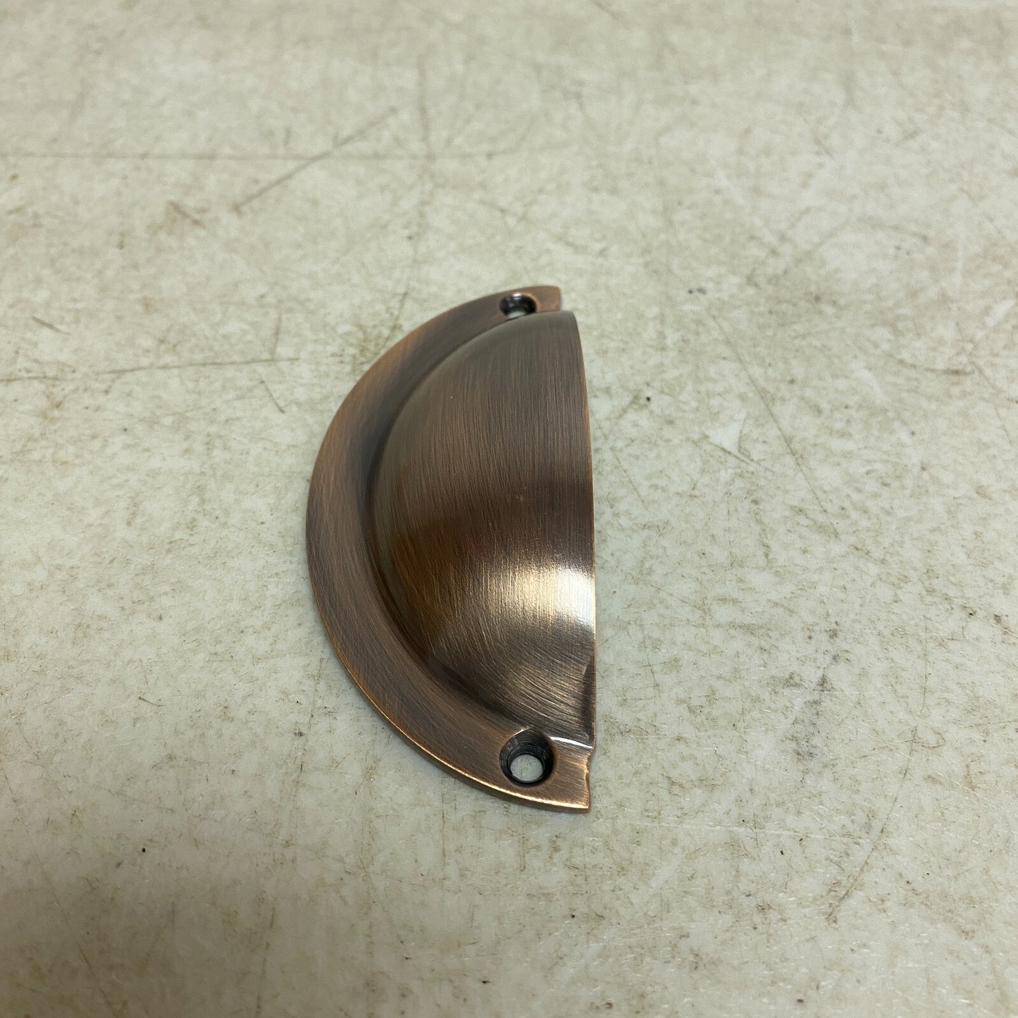 Signature Hardware Rustic Style Brass Traditional Cup Pull - Antique Copper