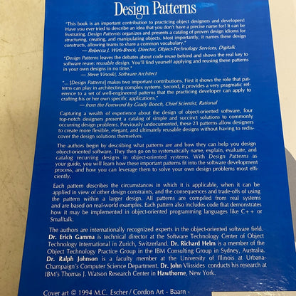 Design Patterns: Elements of Reusable Object-Oriented Software