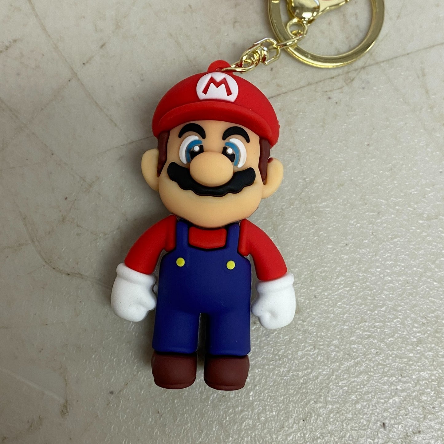 Assorted Silicone Mario Bros Keychain With Mario Accessory