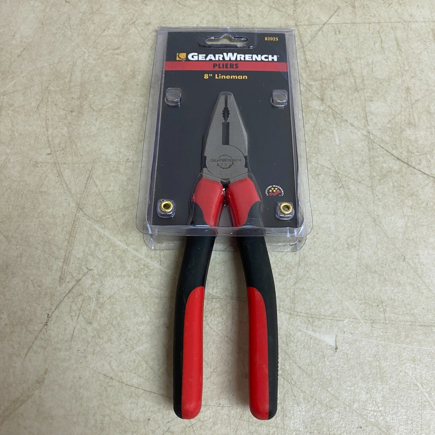 GEARWRENCH 8″ Lineman’s Pliers Multi Material Grip 82025