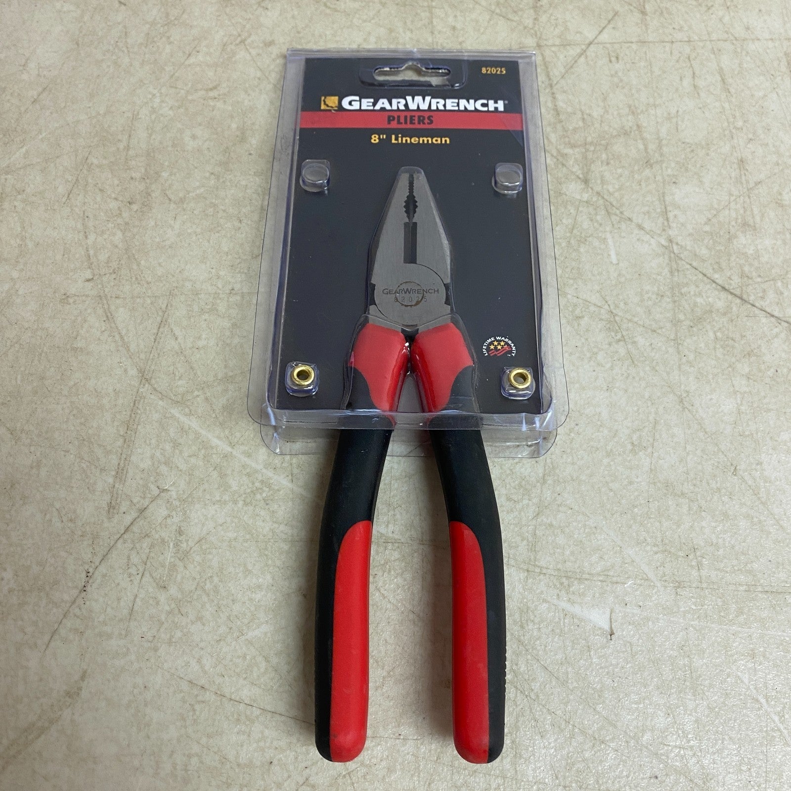 GEARWRENCH 8″ Lineman’s Pliers Multi Material Grip 82025