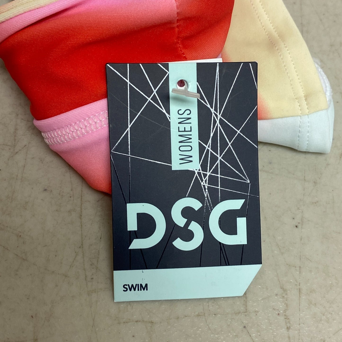 DSG Women's Swim Hygienic Liner Carly Short Printed New Wave Multicolor