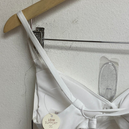Calia Women's Low Support Triangle Bikini Top Pure White WSA23201 Brand New!