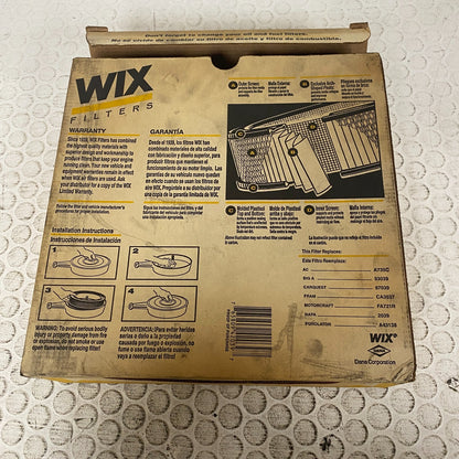 WIX 42039 Air Filter Oval Panel Cellulose 1982-1986 Chevrolet Celebrity