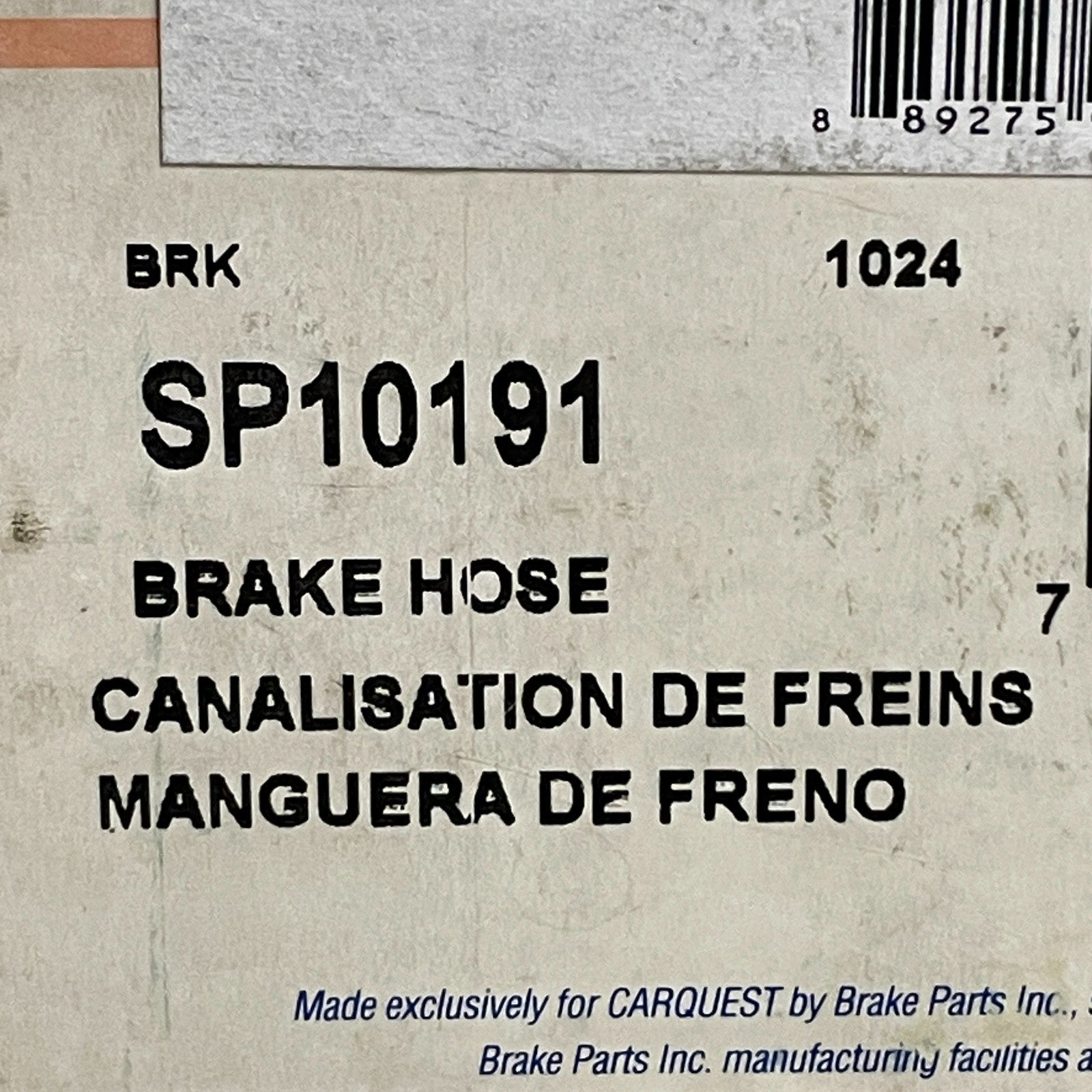 CarQuest Wearever Brake Hose Assembly Banjo-Female 98–03 Dodge BHA381159