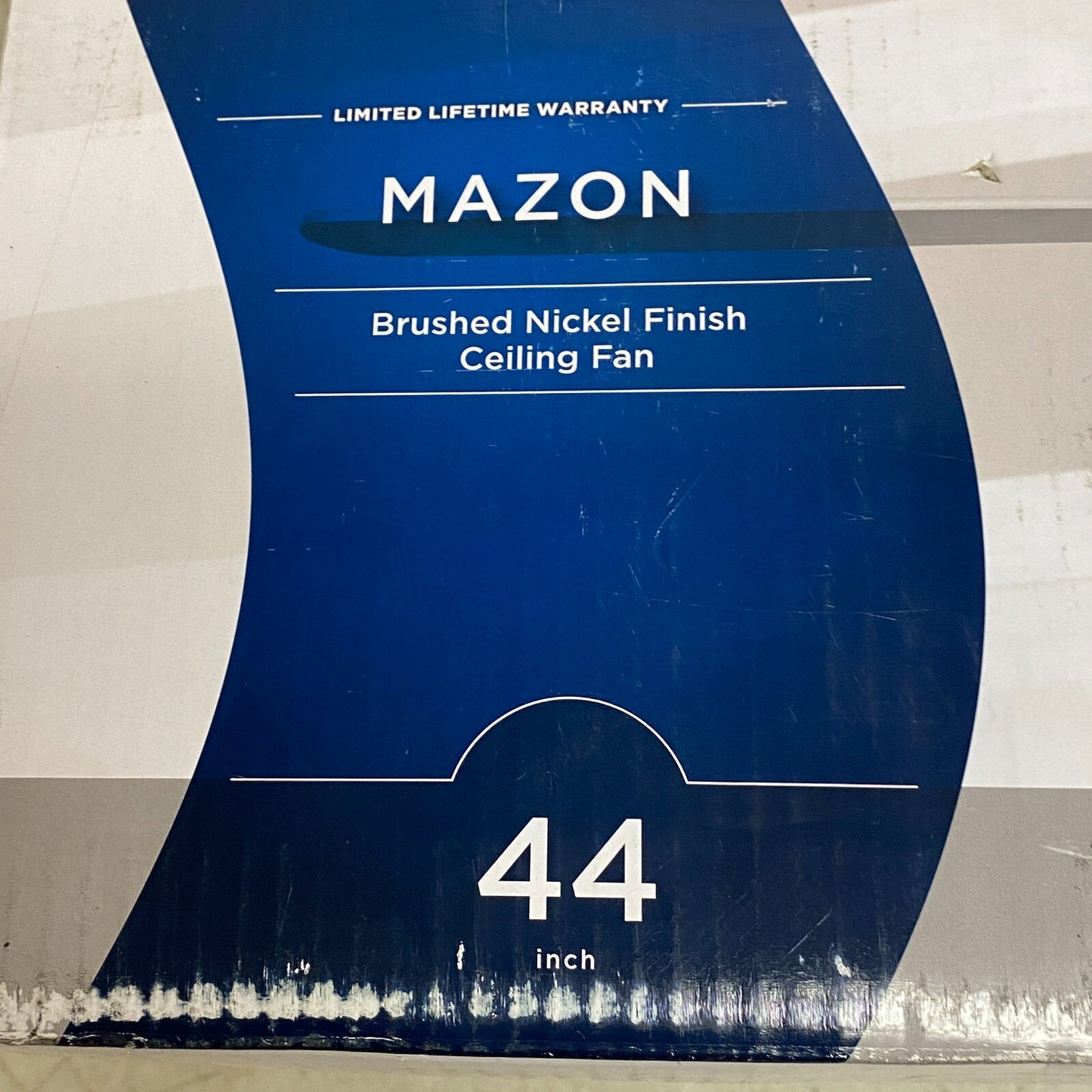 Harbor Breeze Mazon Brushed Nickel Finish Ceiling Fan 44 inch Model # 0807421
