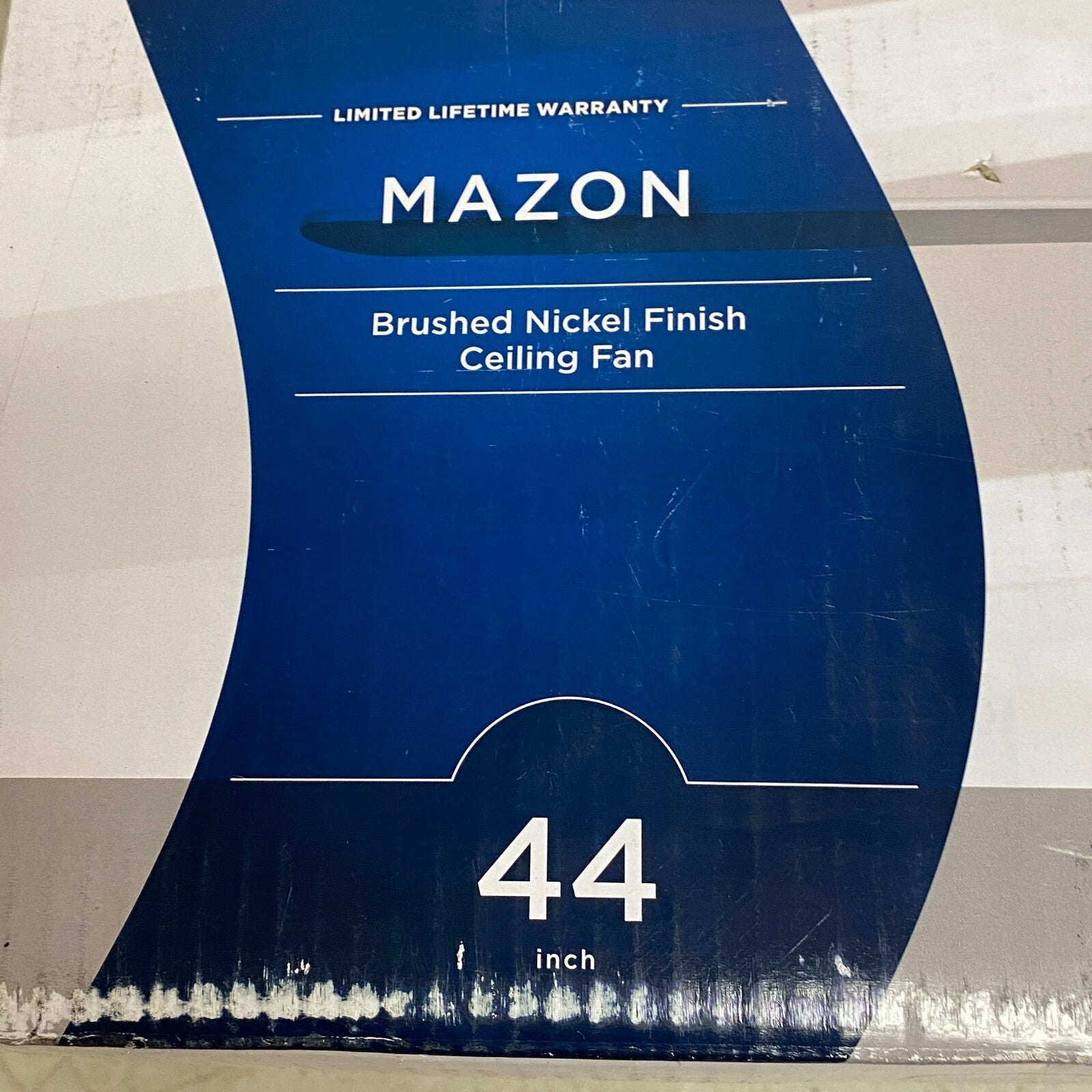 Harbor Breeze Mazon Brushed Nickel Finish Ceiling Fan 44 inch Model # 0807421