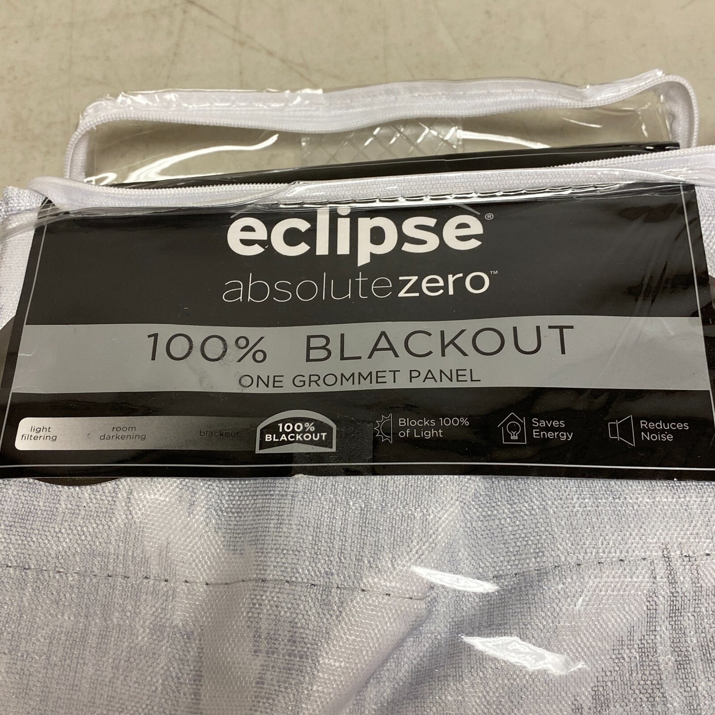 Eclipse absolute zero - 100% blackout one grommet panel- Andes GEO Grommet Gray