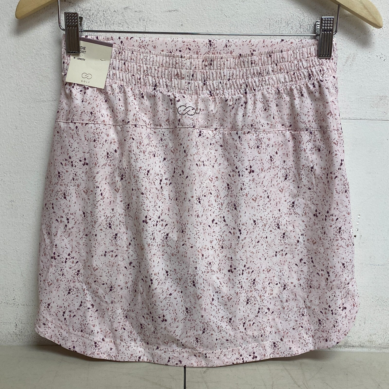 Calia 16" Length Birdie Athletic Skort Small Freckle Pink WCG17020PS23 New