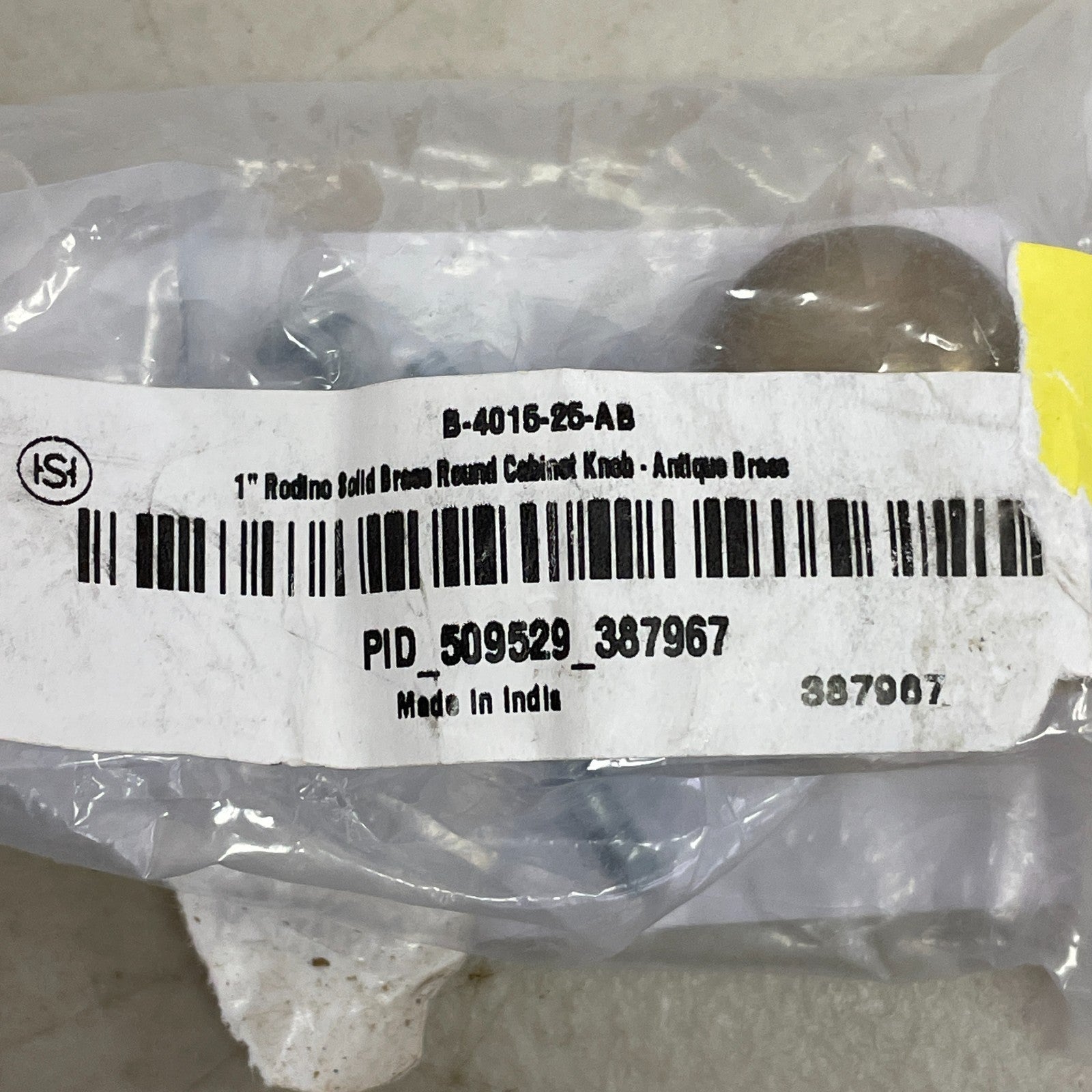 Signature Hardware Rodino 1" Solid Brass Round Cabinet Knob SH946678