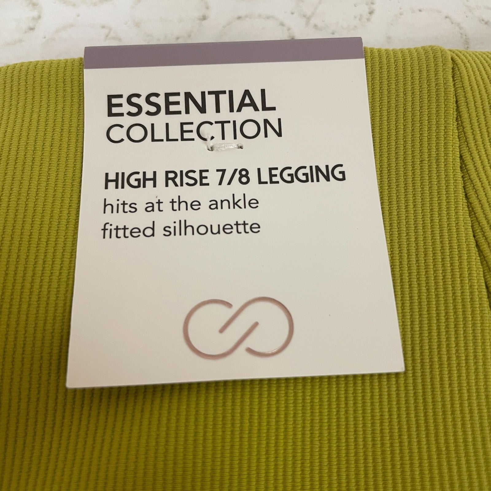 Calia Essential Rib 7/8 Leggings Chartreuse Womenâs Athletic Pants WAX32210