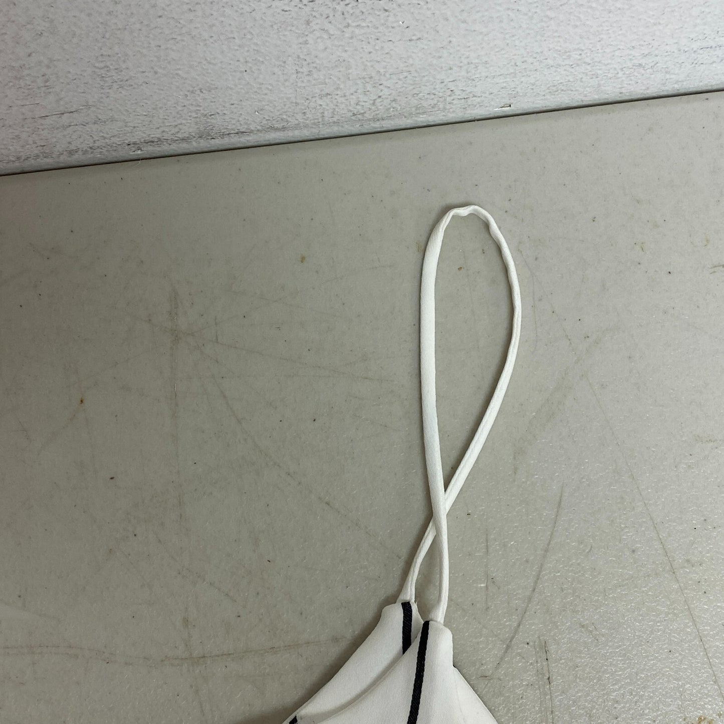 Bar III Women's Dressy Jumpsuit Striped Wide Leg Strapped Black White Size 12