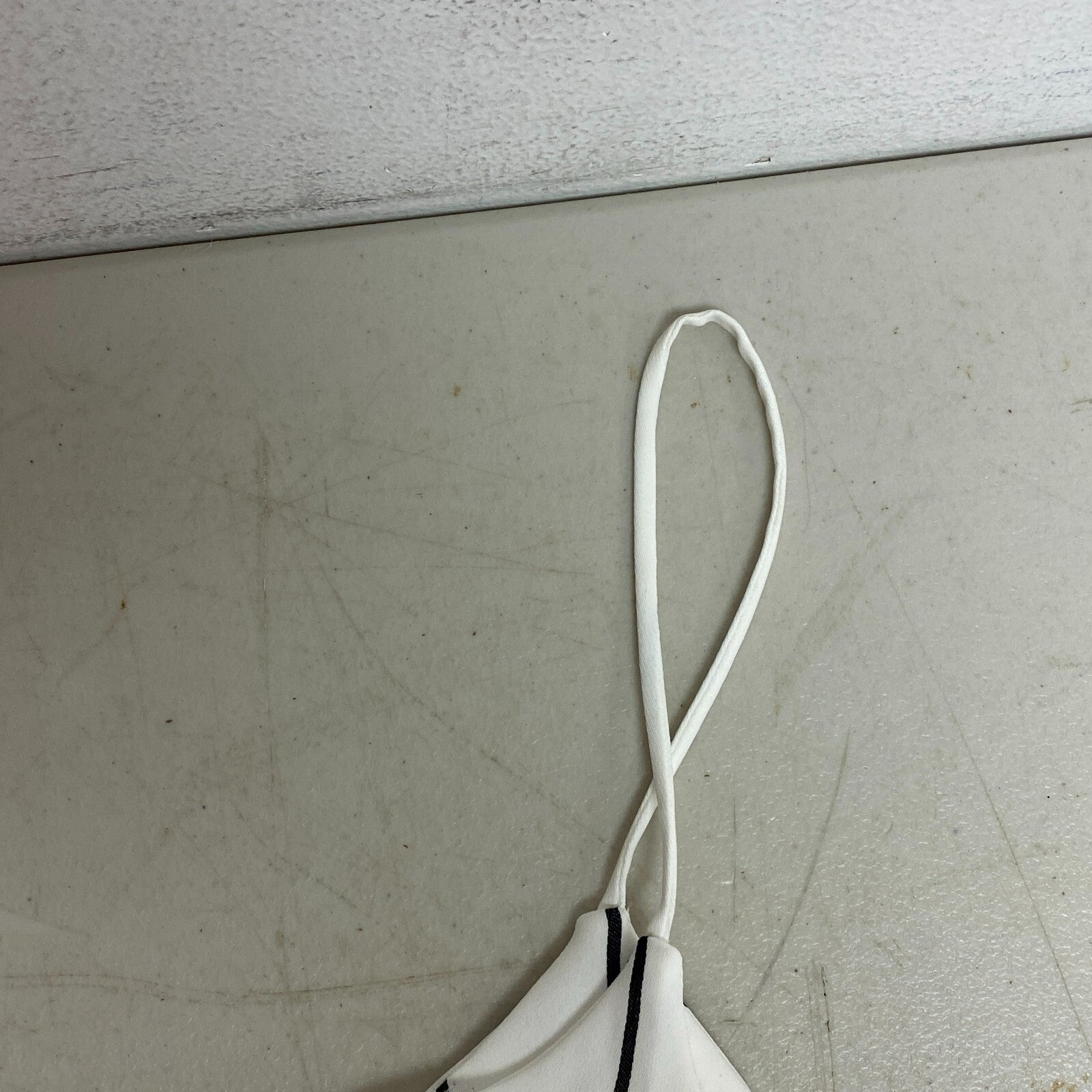 Bar III Women's Dressy Jumpsuit Striped Wide Leg Strapped Black White Size 12