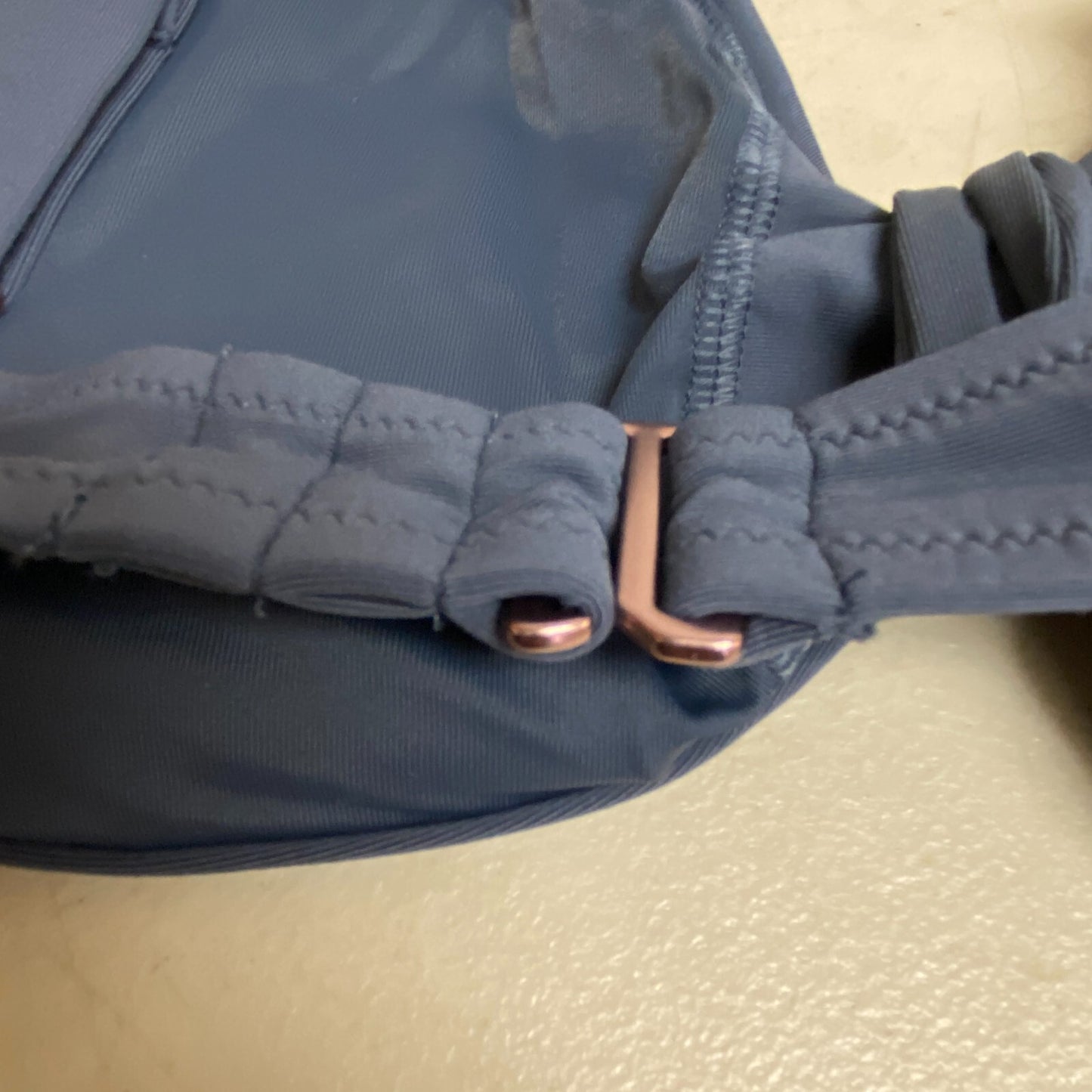 Calia Women's Swim Collection Low Support Tie Front Bikini Top Ardosia Slate New