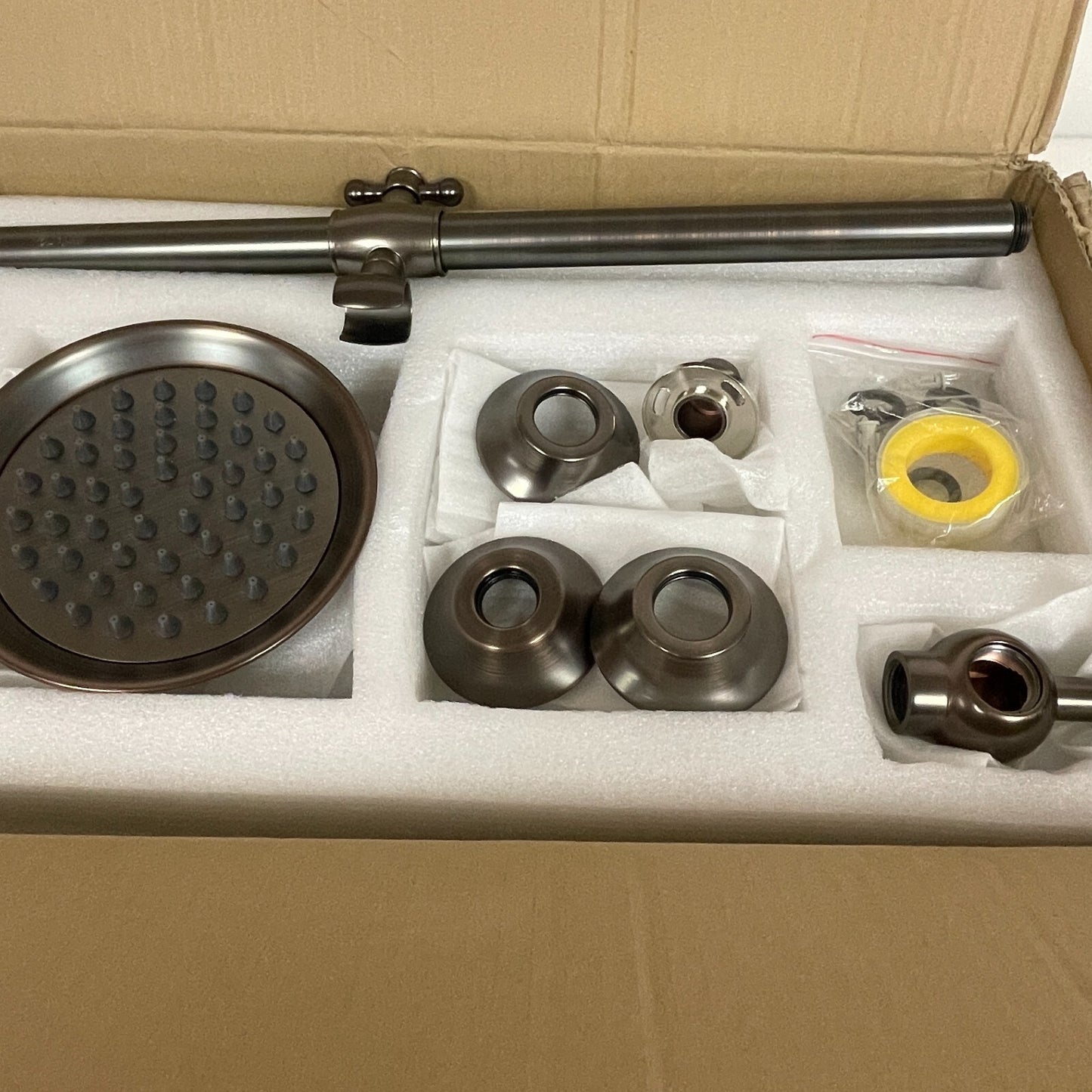 Signature Hardware Dolwick Exposed Pipe Shower and Tub Faucet -Oil Rubbed Bronze