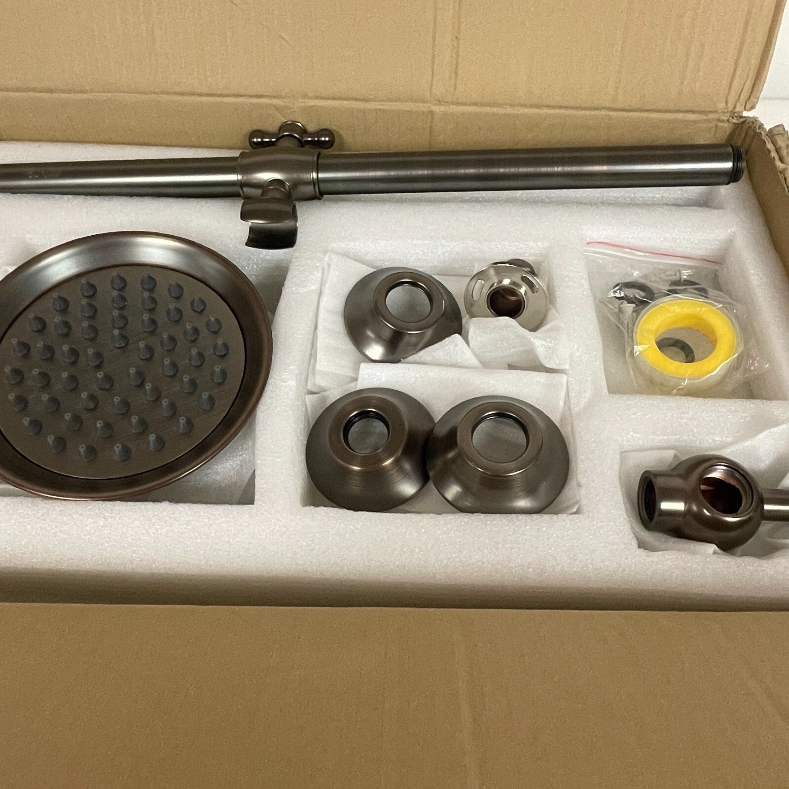 Signature Hardware Dolwick Exposed Pipe Shower and Tub Faucet -Oil Rubbed Bronze