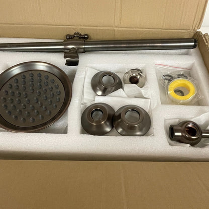 Signature Hardware Dolwick Exposed Pipe Shower and Tub Faucet -Oil Rubbed Bronze