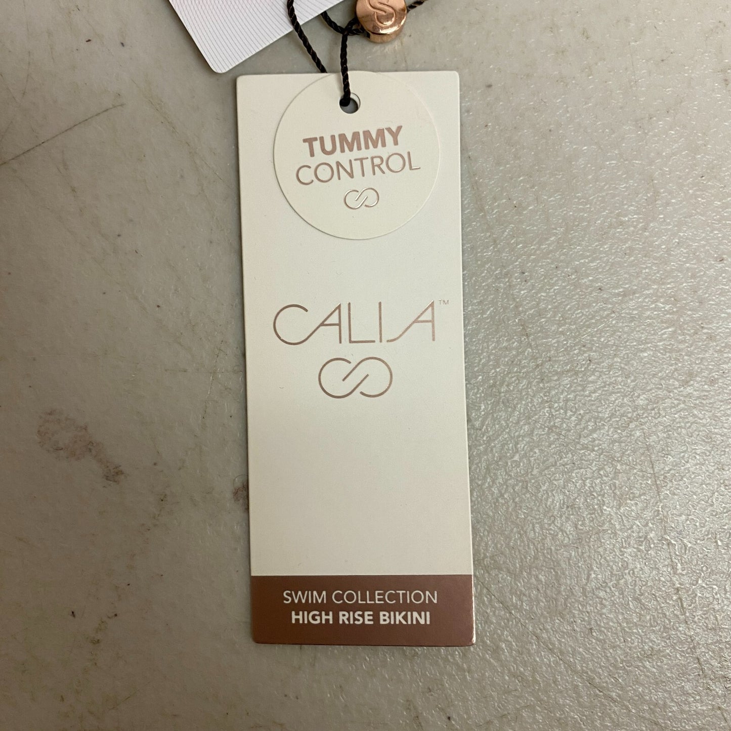 Calia Women's Wide Banded High Rise Swim Bottom APRICOT AURA WSA23408N