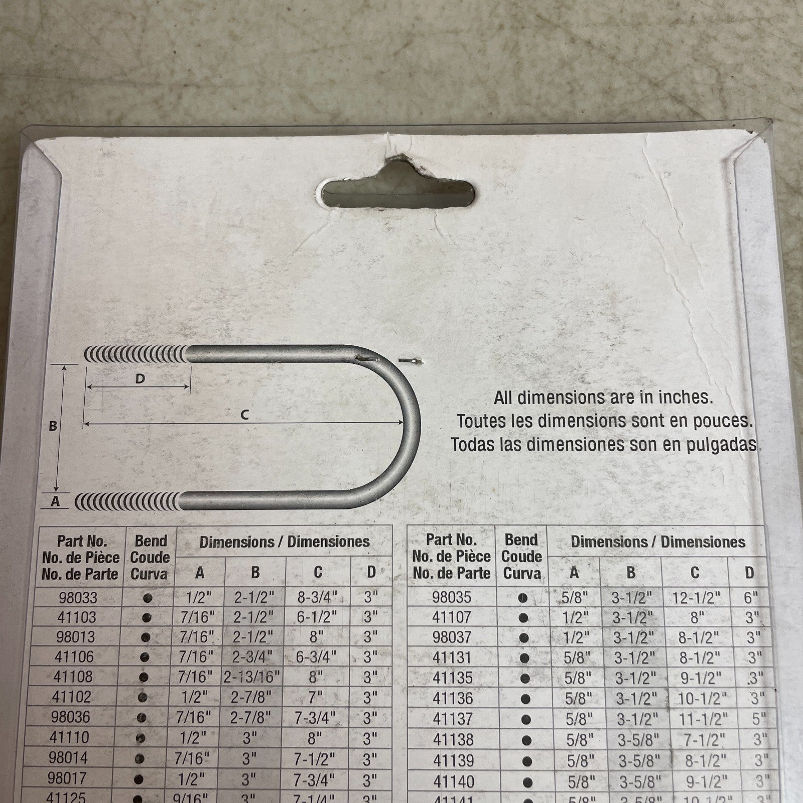 Carquest U-Bolt Kit 41106 Round Threaded Suspension Clamp