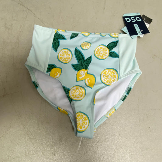 DSG Girls High Waist Swim Bottom Graphical Print Mint Lemon Calm Green DSG8127