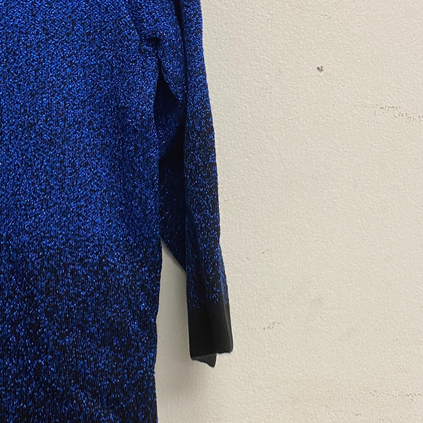 Alfred Dunner Women's 3/4 Sleeve Layered Look Cardigan Sweater Size PS Cobalt