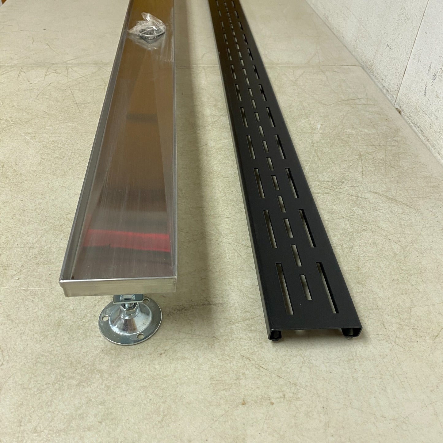 Signature Hardware 48" EFFENDI LINEAR SHOWER DRAIN-BRUSHED STAINLESS STEEL