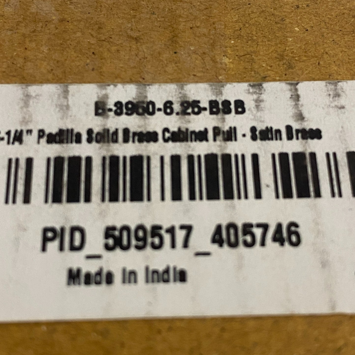 Signature Hardware Padilla B-3960-6.25 Solid Brass Cabinet Pull 6¼″  Satin Brass