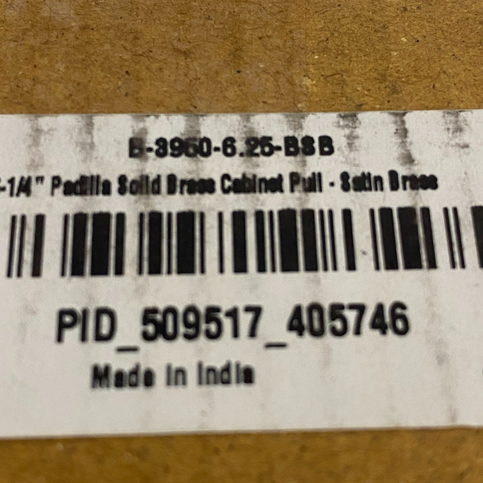 Signature Hardware Padilla B-3960-6.25 Solid Brass Cabinet Pull 6¼″  Satin Brass