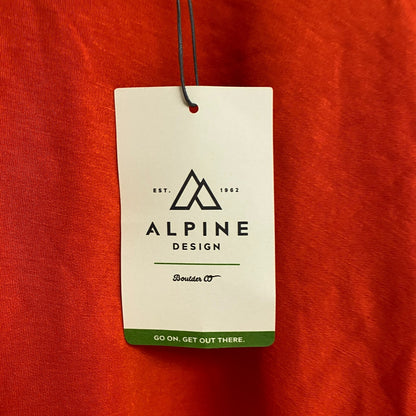 Alpine Design Women's W AD Panorama Crew Sweatshirt Fresh Red ADW13660