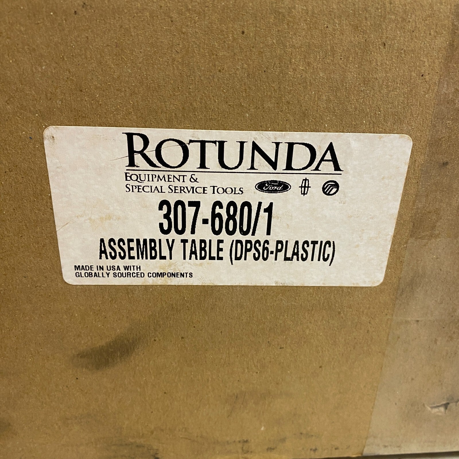 Rotunda Assembly Table DPS6 (2 of 5 Parts) 307-680/1