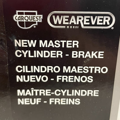 CARQUEST MCA630286 New Brake Master Cylinder w/ Reservoir Aluminum 1" Bore
