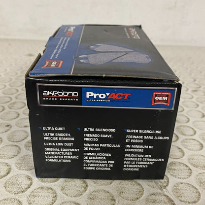 Akebono ProACT Ultra‑Premium Ceramic Rear Disc Brake Pads ACT1612