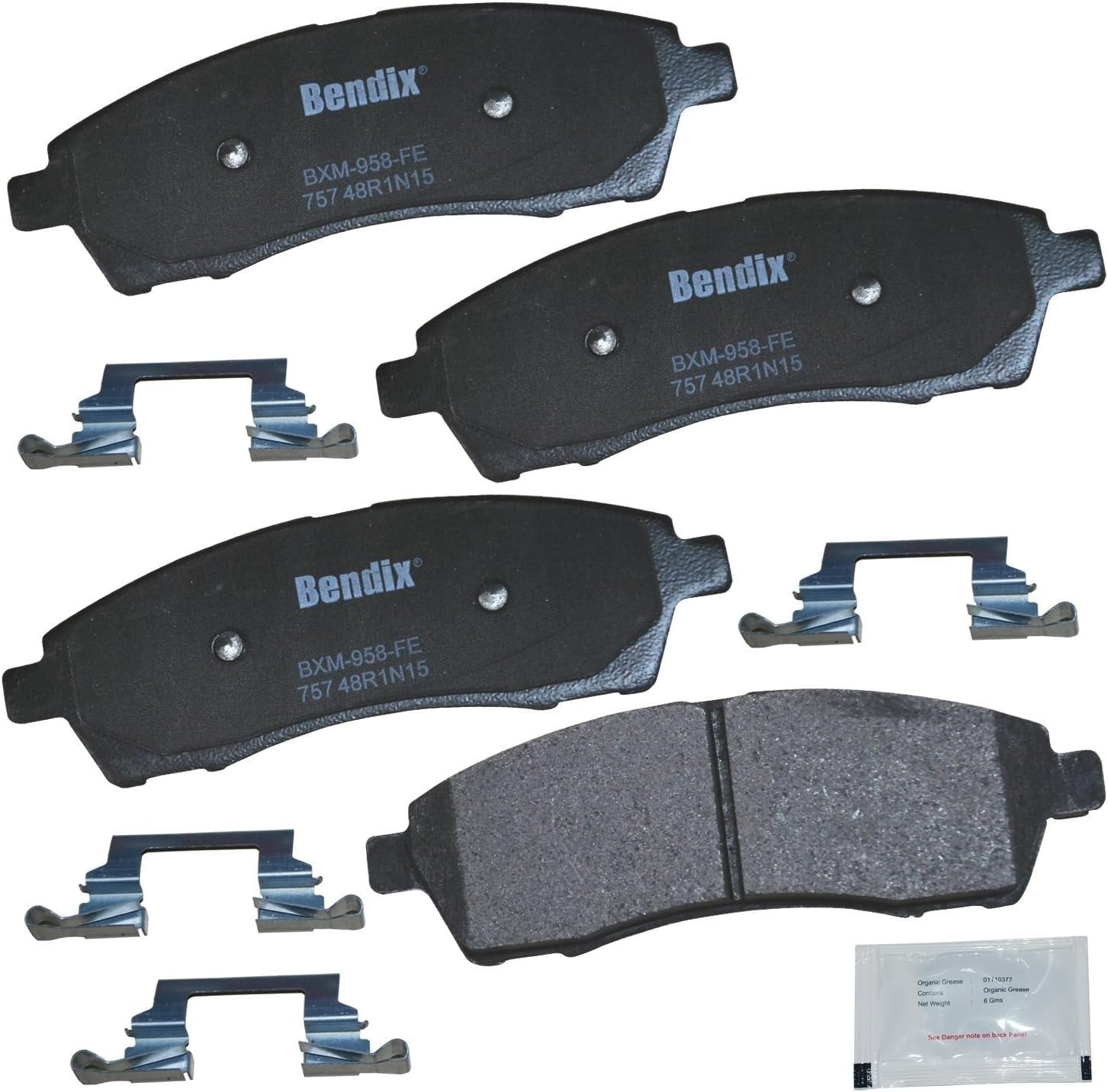 Bendix Priority1 CFM757 Semi-Metallic Rear Brake Pads Ford Excursion F-250 F-350