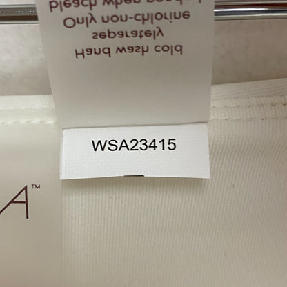 Calia Women's Swim Shirred V Front Mid Rise Bottom Cloud Cover WSA23415 New!