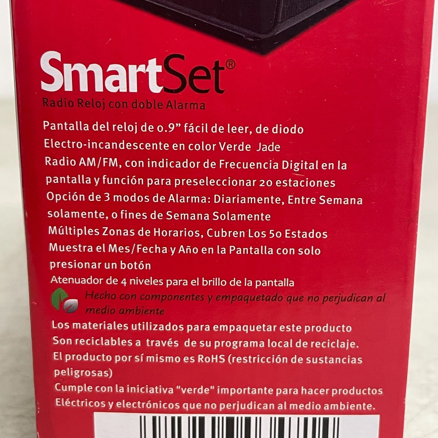 Emerson SmartSet CKS1900 Dual Alarm Clock Radio AM/FM Dimmer 0.9" LED Display