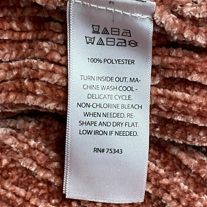 CYNTHIA ROWLEY Womens Small Turtle Neck Plush Sweater Top Pullover Pink Size M