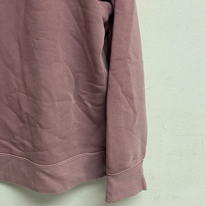 Ana Women's Padded Shoulders Long Sleeve Sweatshirt Size PXL Color: Western Rose