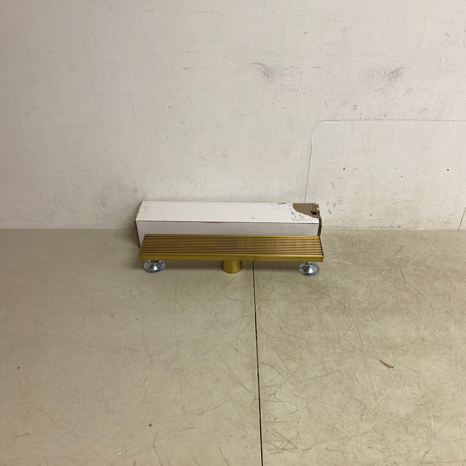 Signature Hardware 18" Carmen Linear Shower Drain - Brushed Gold