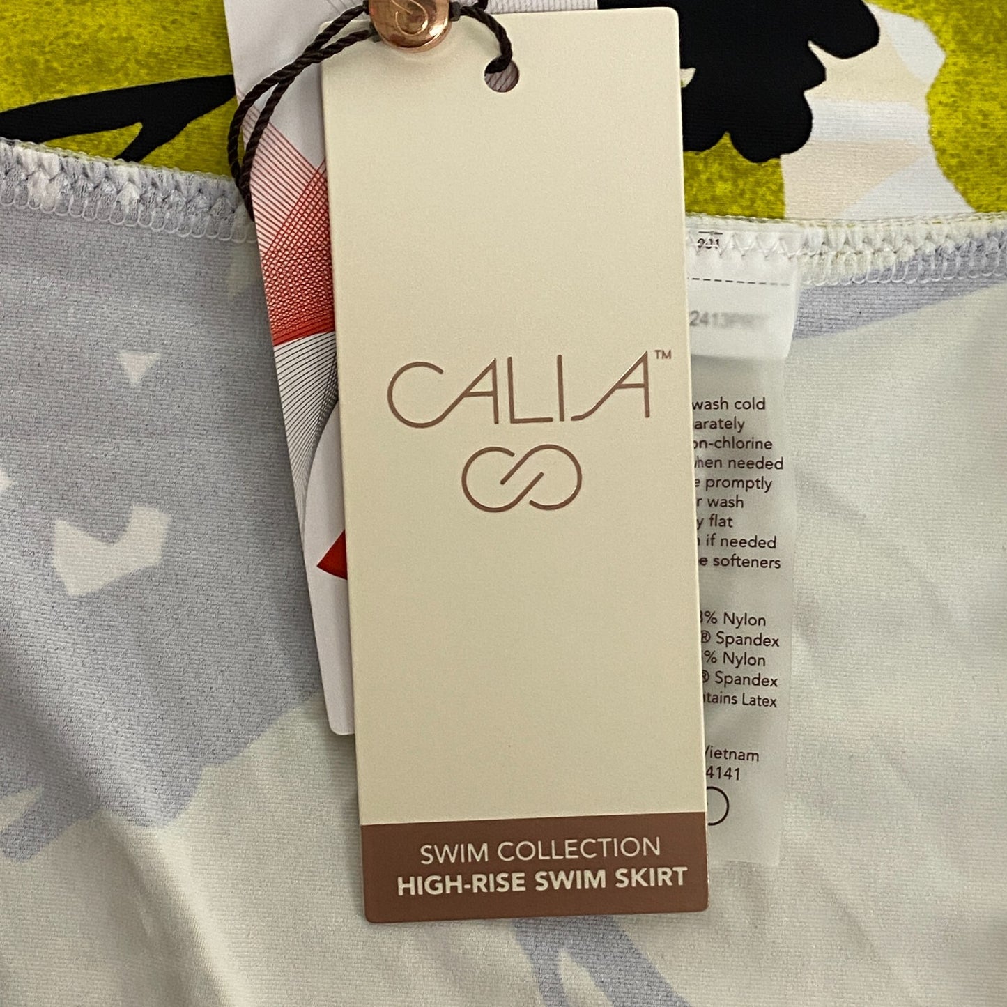 Calia Women's Swim Collection High Rise Floral Skirt Green Multi WSA22413PRT